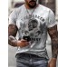 Men's Short Sleeve Graphic T-Shirt HE1111-02-03