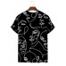 Men's Fashion New Personality Character Print Versatile T-Shirt