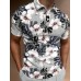 Men's Hawaiian Hibiscus Short Sleeve Polo Shirt