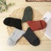 5 Pairs Men Dacron Terry Fabric Thickened Solid Color Simple Warmth Socks